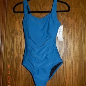 NWT Women's FirPearl Turquoise One Piece Swimsuit